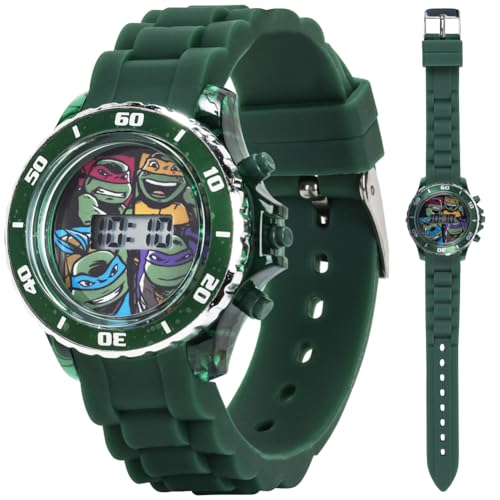 Ninja Turtles Kids' Digital Watch with LED Lights