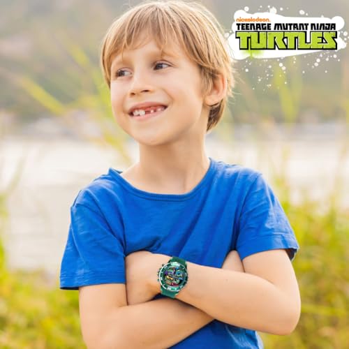 Ninja Turtles Kids' Digital Watch with LED Lights