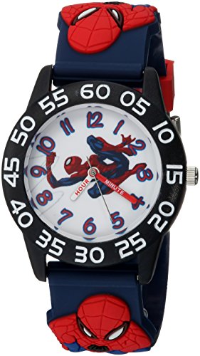 Spider-Man Kids' 3D Strap Analog Quartz Watch