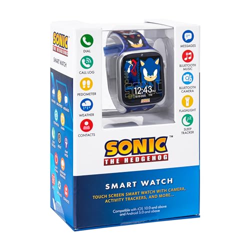 Sonic The Hedgehog Kids Bluetooth Smart Watch