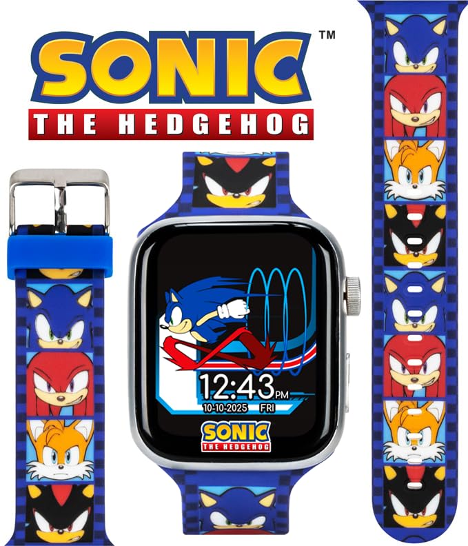 Sonic The Hedgehog Kids Bluetooth Smart Watch