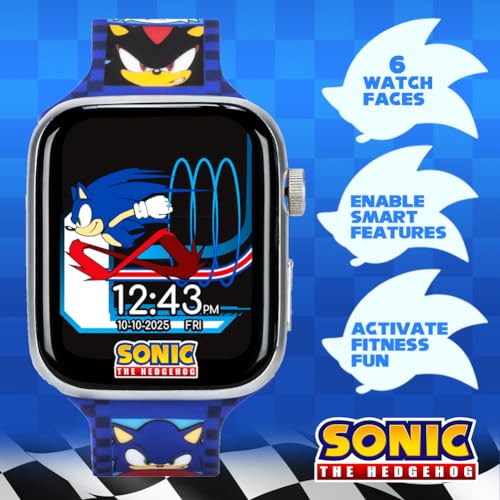 Sonic The Hedgehog Kids Bluetooth Smart Watch