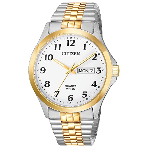 Citizen Quartz Mens Stainless Steel Two-Tone Watch BF5004-93A
