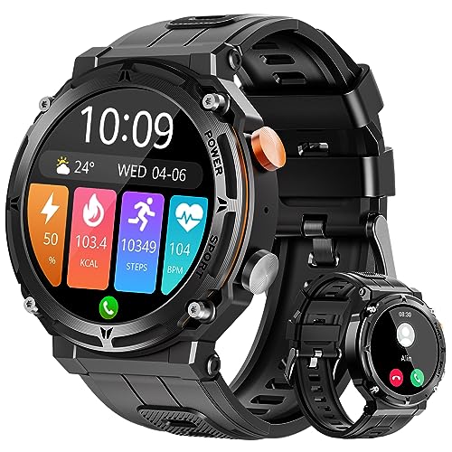 VIRAN Waterproof Military Smart Watch for Men