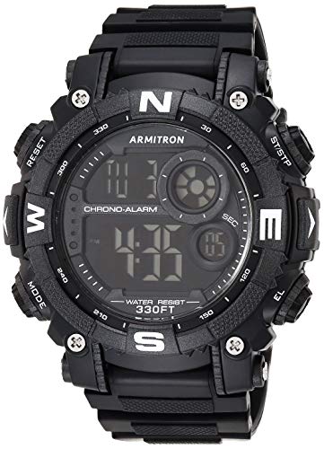 Armitron Sport Men's Chronograph Digital Watch, Resin Strap