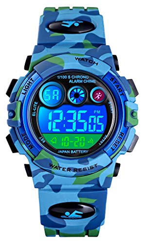 Tonnier Kids Sports Watch with Colorful LED Display