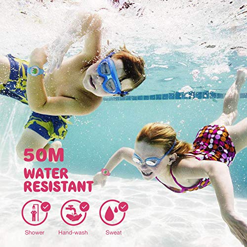 Pink Kids Digital Sports Waterproof Watches with Alarm
