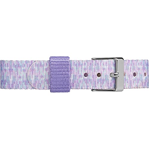 Timex Girls Purple/White Sport Elastic Fabric Strap Watch