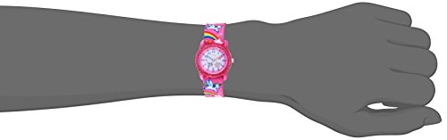 Timex Girls Pink/Rainbows & Unicorns Fabric Strap Watch