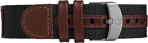 Timex Men's Expedition Acadia Black Leather-Fabric Watch