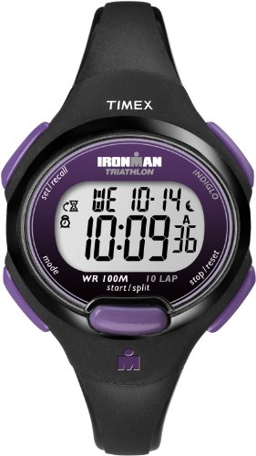 Timex Women's Ironman Essential Black/Purple Resin Watch
