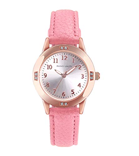 Girls Simple Leather Band Fashion Watch Ages 11-15