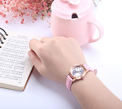 Girls Simple Leather Band Fashion Watch Ages 11-15