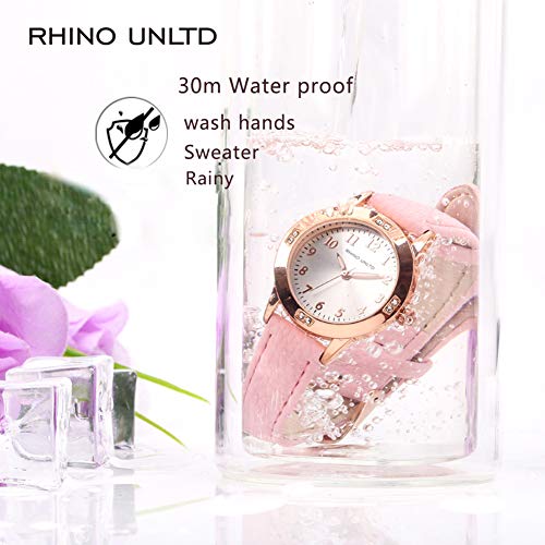 Girls Simple Leather Band Fashion Watch Ages 11-15