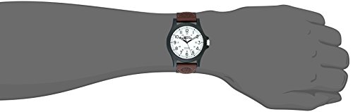 Timex Men's Expedition Acadia Black Leather-Fabric Watch