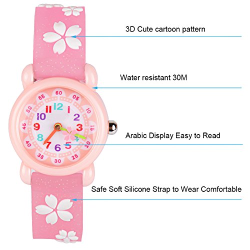 Cute Cartoon 3D Kids Waterproof Silicone Wristwatch