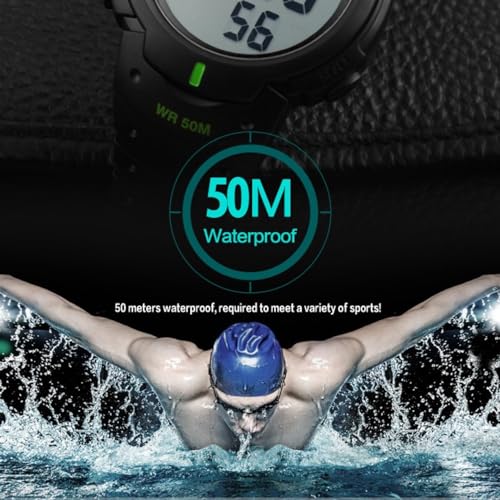 CakCity Digital Sports Watch - Large Face Military