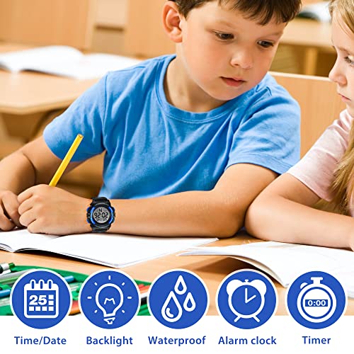 ALPS Kids Digital Watch: Waterproof, Shockproof, for Daily Wear