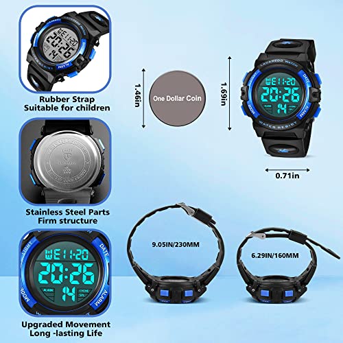 ALPS Kids Digital Watch: Waterproof, Shockproof, for Daily Wear