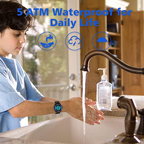 ALPS Kids Digital Watch: Waterproof, Shockproof, for Daily Wear