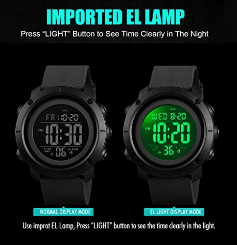 Youth Sports Waterproof Military Digital Watch for Boys