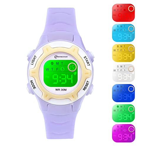 Kid's Digital Watches: Waterproof, Multifunctional, Ages 4-15