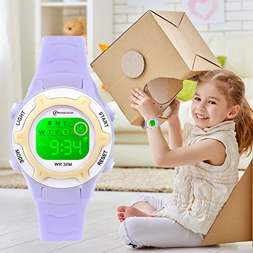 Kid's Digital Watches: Waterproof, Multifunctional, Ages 4-15