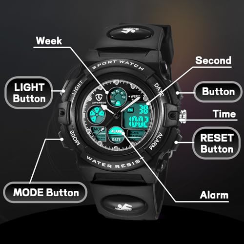 Bomieux Kids Digital and Analog Watch for Boys