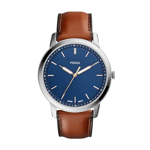 Fossil Men's Minimalist Stainless Steel Watch, Silver FS5304
