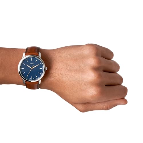 Fossil Men's Minimalist Stainless Steel Watch, Silver FS5304