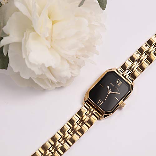 Anne Klein Gold/Black Dress Watch, Model AK/3774BKGB