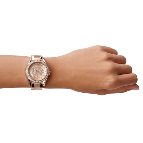Fossil Women's Riley Multifunction Watch, Rose Gold ES2811