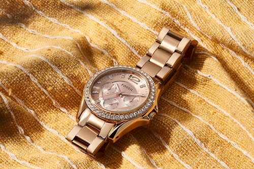 Fossil Women's Riley Multifunction Watch, Rose Gold ES2811