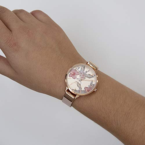 Nine West Flower Dial Women's Watch