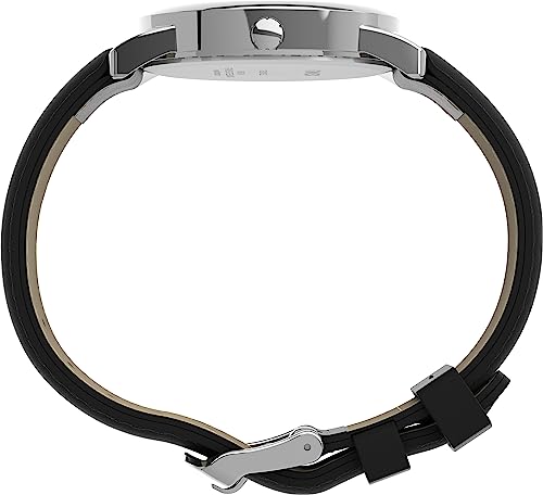 Timex Easy Reader Black Leather Strap Watch 35mm