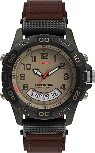 Timex Men's Expedition Resin Combo Watch, Brown/Green