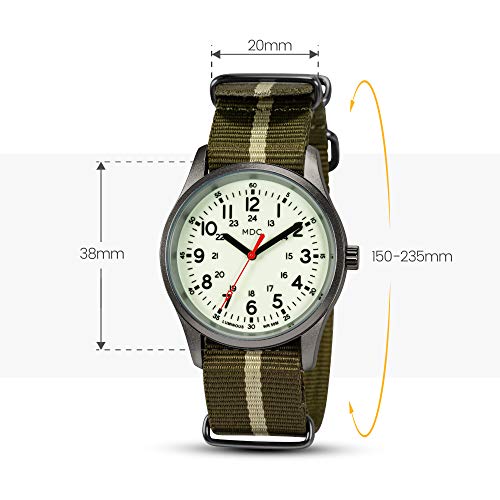 Men's Infantry Glow in The Dark Military Analog Watch