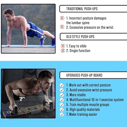 AERLANG Foldable 10-in-1 Push Up Board