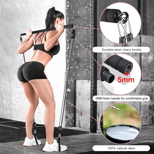 Portable Resistance Bar Kit for Full Body Workouts