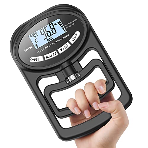 Digital Hand Grip Strength Tester - 265 lbs/120 kg