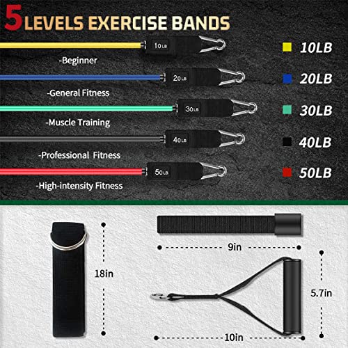 VEICK Resistance Bands for Strength Training Workouts