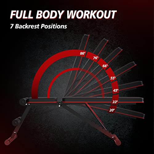Adjustable Weight Bench for Full Body Workout