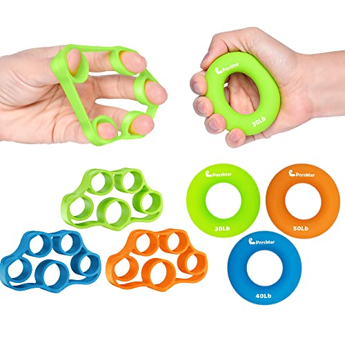 6-Piece Hand Grip Strengthening & Finger Exerciser Set