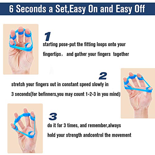 6-Piece Hand Grip Strengthening & Finger Exerciser Set
