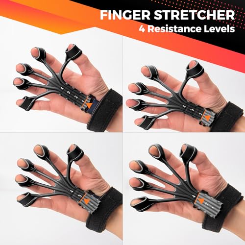 5-Pack Grip Strength Trainer Kit for Hand Therapy