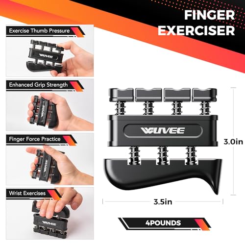 5-Pack Grip Strength Trainer Kit for Hand Therapy