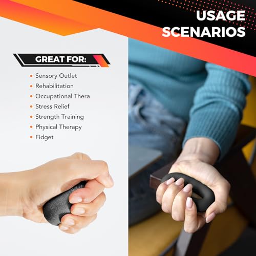 5-Pack Grip Strength Trainer Kit for Hand Therapy
