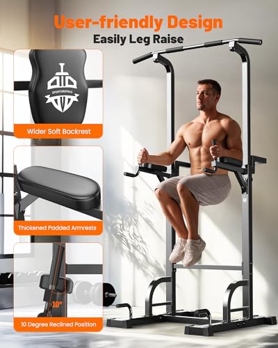 Power Tower Dip Station Pull Up Bar Equipment