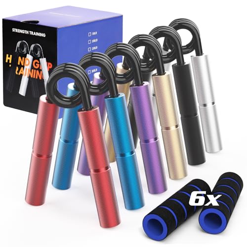 Demiwise Adjustable Grip Strength Trainer Set, 6 Pack