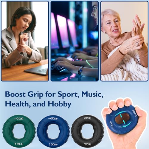 FitBeast 9-Pack Hand Grip Strength & Recovery Kit